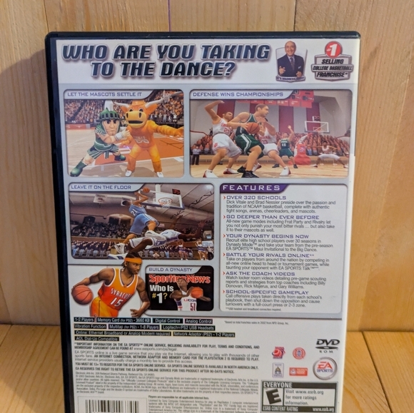 NCAA March Madness 2004 for PlayStation 2 - Black Online Used - Picture 3 of 5